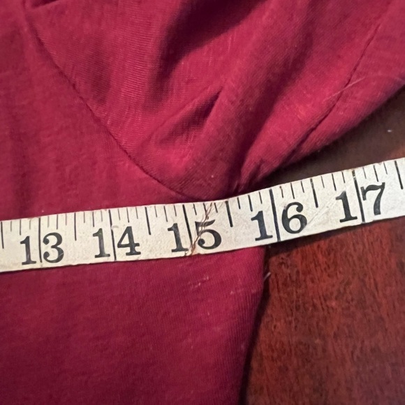 Phithy Ragz Shilyn Long Sleeve Turtleneck Bulgundy Maxi Dress Sz M Cut Out Back - Picture 6 of 7